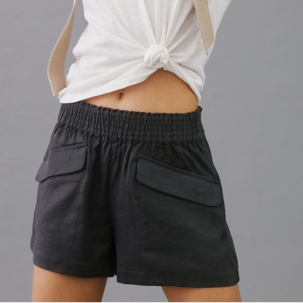 Maeve Linen A-Line Shorts